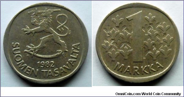 Finland 1 markka.
1982