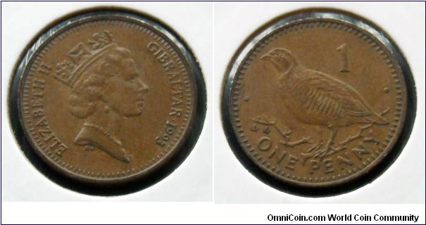 Gibraltar 1 penny.
1993