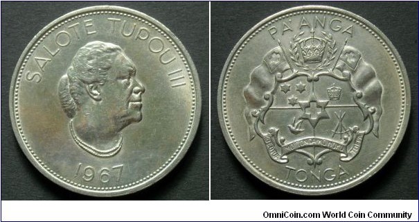 Tonga 1 pa'anga.
1967