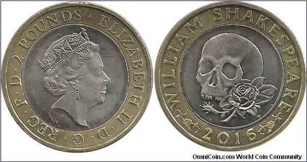 U.Kingdom 2 Pounds 2016 - The Shakespeare Tragedies