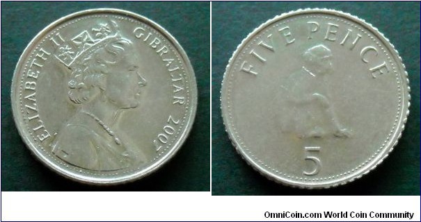 Gibraltar 5 pence.
2007