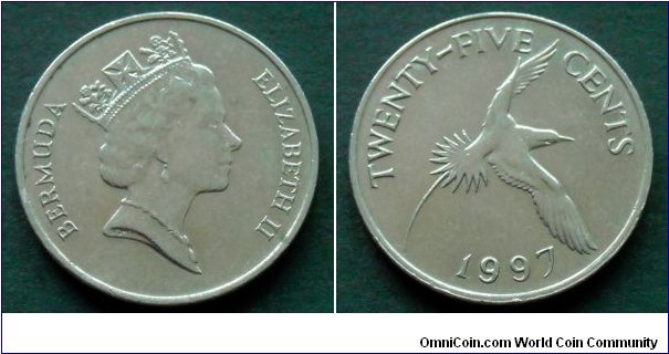 Bermuda 25 cents.
1997