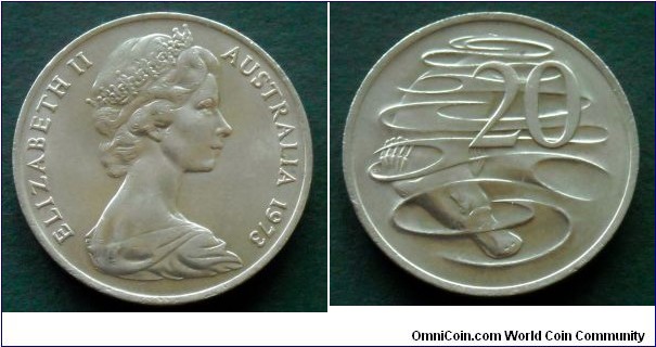 Australia 20 cents.
1973