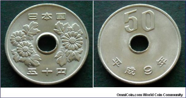 Japan 50 yen.
1997