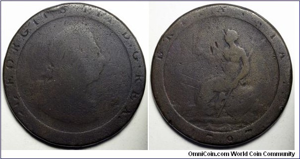 United Kingdom, 1797 Penny, KM#618.