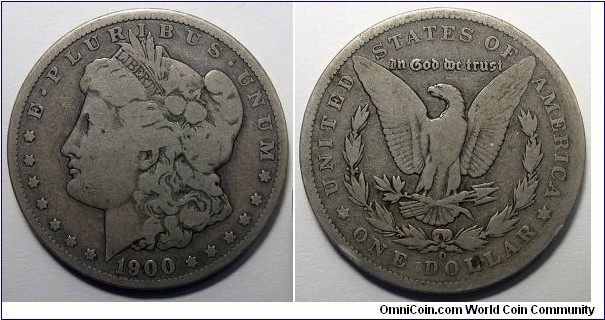 1900-O Morgan Dollar.