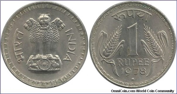 India-Republic 1 Rupee 1978(B)