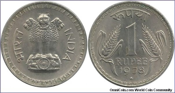India-Republic 1 Rupee 1978(B)