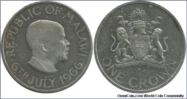 Malawi 1 Crown 1966