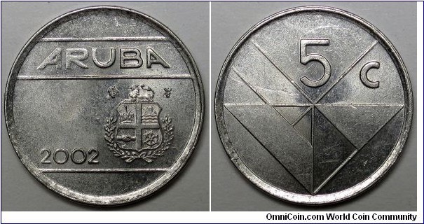 Aroba, 2002 5 Cents, KM#1.