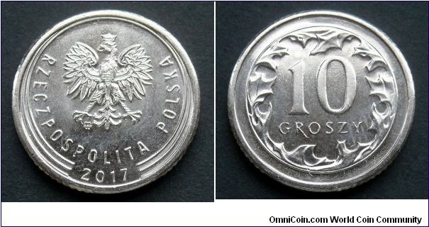 Poland 10 groszy.
2017