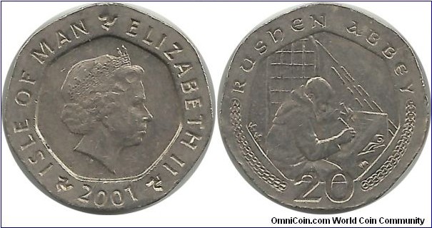 Isle of Man 20 Pence 2001