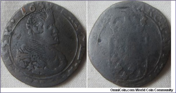 Arras (Artois) Liard, worn reverse but a nice obverse