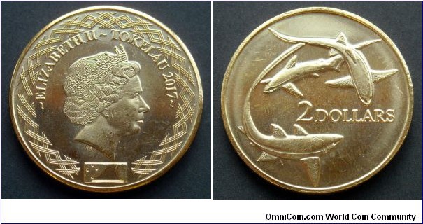 Tokelau 2 dollars.
2017