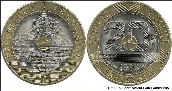 France 20 Francs 1993