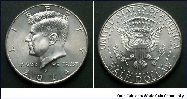 Kennedy Half Dollar.
2014 P