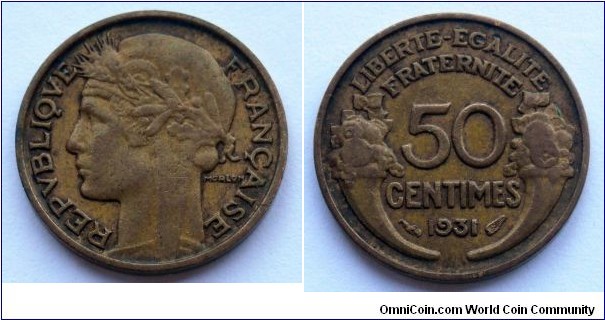 France 50 centimes.
1931