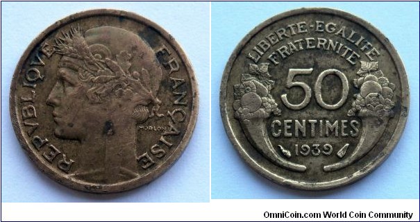 France 50 centimes.
1939