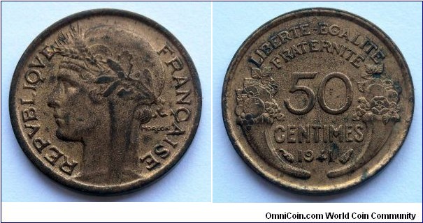 France 50 centimes.
1941