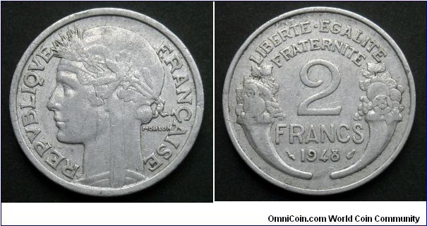 France 2 francs.
1948