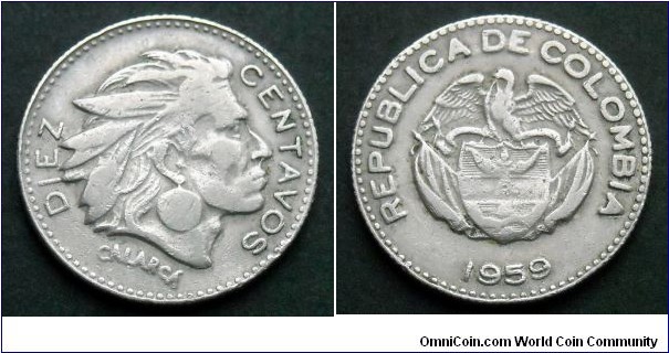 Colombia 10 centavos.
1959