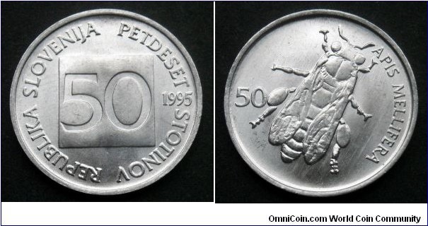 Slovenia 50 stotinov.
1995