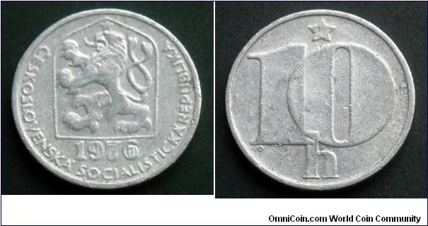 Czechoslovakia 10 haleru.
1976