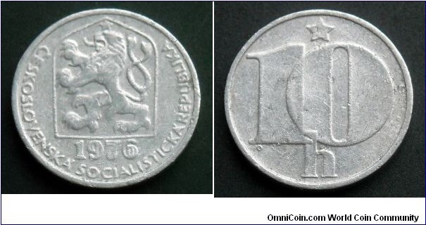 Czechoslovakia 10 haleru.
1976
