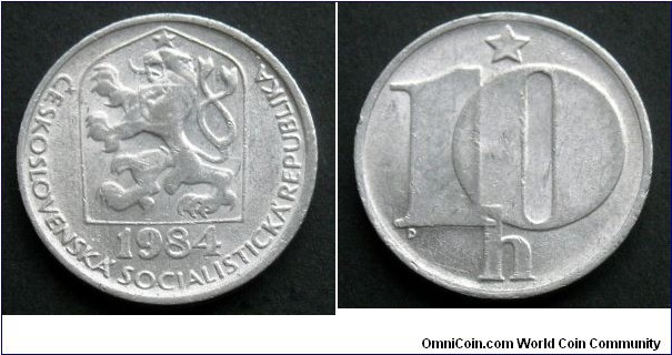 Czechoslovakia 10 haleru.
1984