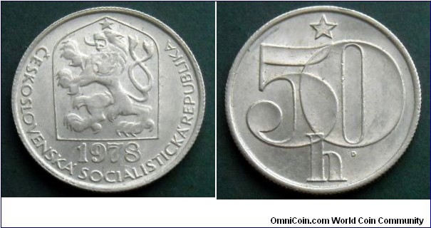 Czechoslovakia 50 haleru.
1978