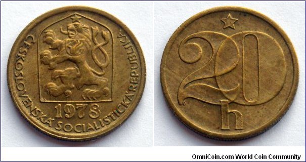 Czechoslovakia 20 haleru.
1978