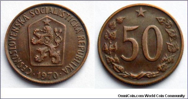 Czechoslovakia 50 haleru.
1970