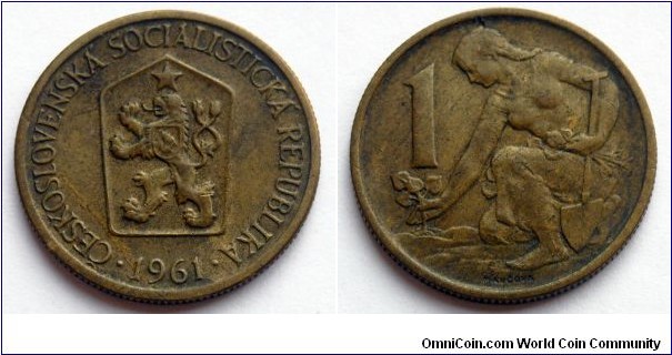 Czechoslovakia 1 koruna.
1961