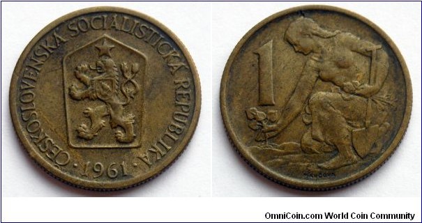 Czechoslovakia 1 koruna.
1961