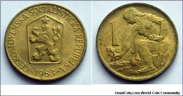 Czechoslovakia 1 koruna.
1983