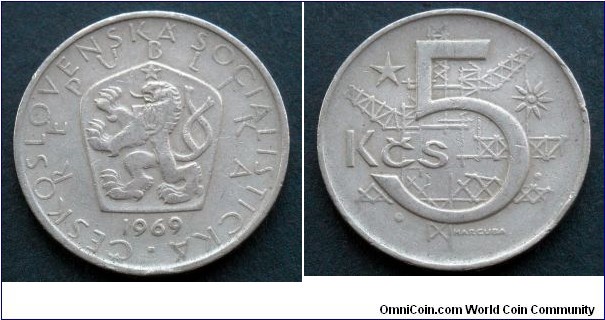 Czechoslovakia 5 korun.
1969