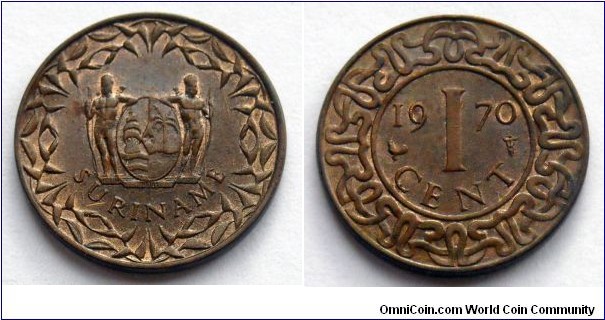 Suriname 1 cent.
1970
