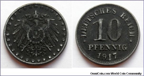 German Empire 10 pfennig. 1917 (A)
Iron