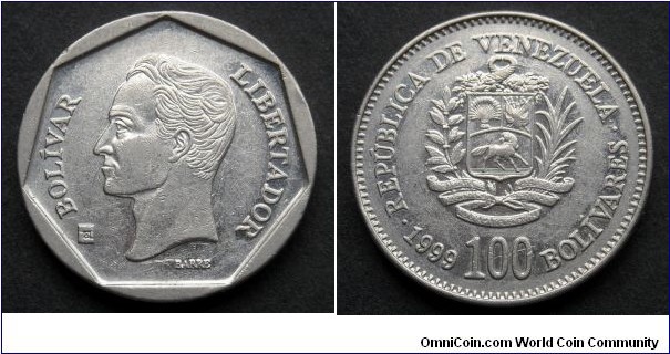 Venezuela 100 bolivares. 1999