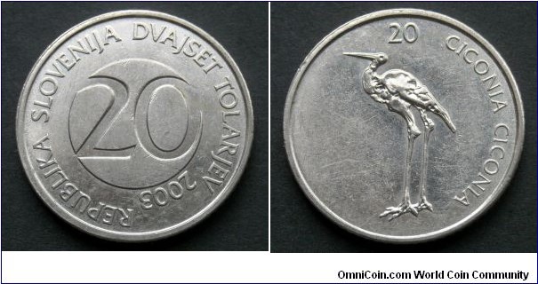 Slovenia 20 tolars.
2003