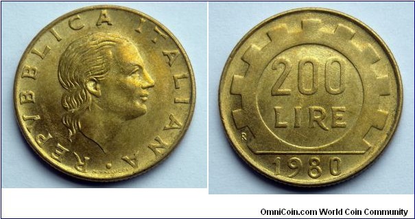 Italy 200 lire.
1980