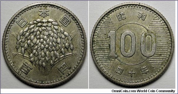 Japan, 1965(40) 100 Yen, Y#78.