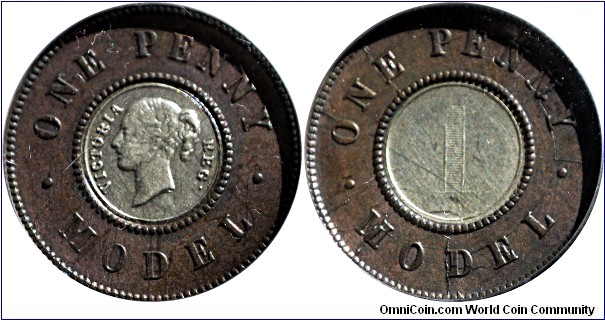 Bimetallic model penny