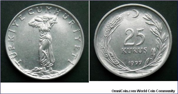 Turkey 25 kurus.
1977