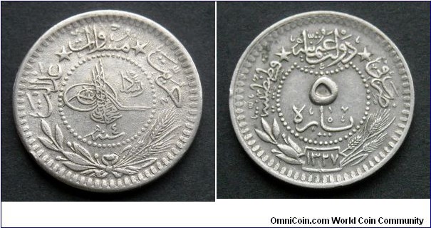 Ottoman Empire 5 para.
1327 (4)