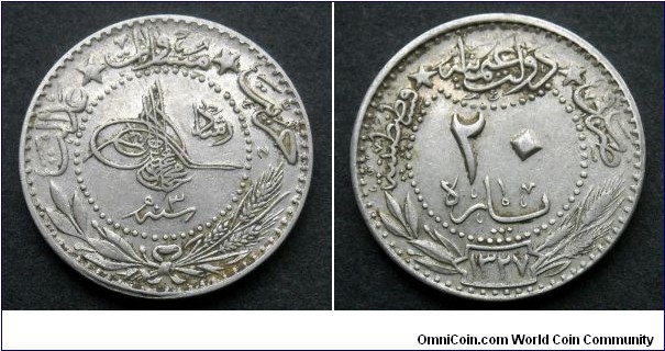Ottoman Empire 20 para. 1327 (3)