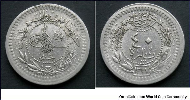 Ottoman Empire 40 para. 1327 (4)