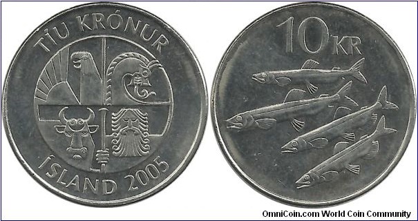 Iceland 10 Kronur 2005