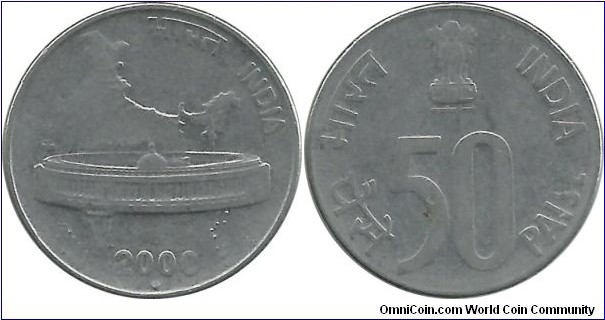 India-Republic 50 Paise 2000(N)