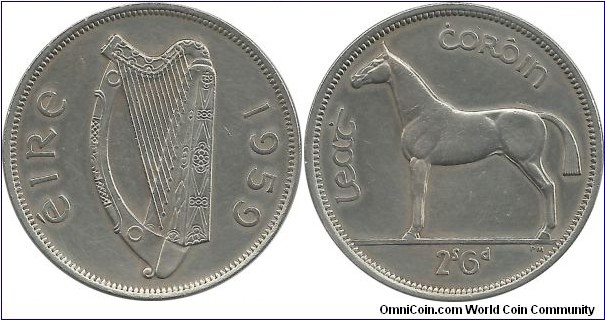 Ireland ½ Crown 1959